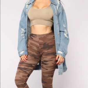 Fashion Nova Distressed Denim Jean Jacket